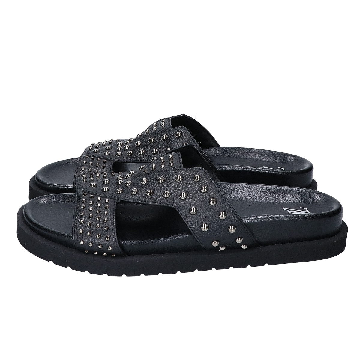 LOUIS VUITTON 23 LV Oasis Studded Leather Sandals Size UK 8