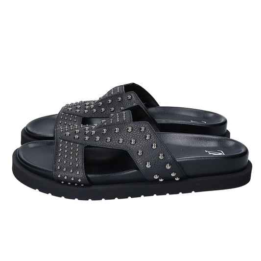 LOUIS VUITTON 23 LV Oasis Studded Leather Sandals Size UK 8