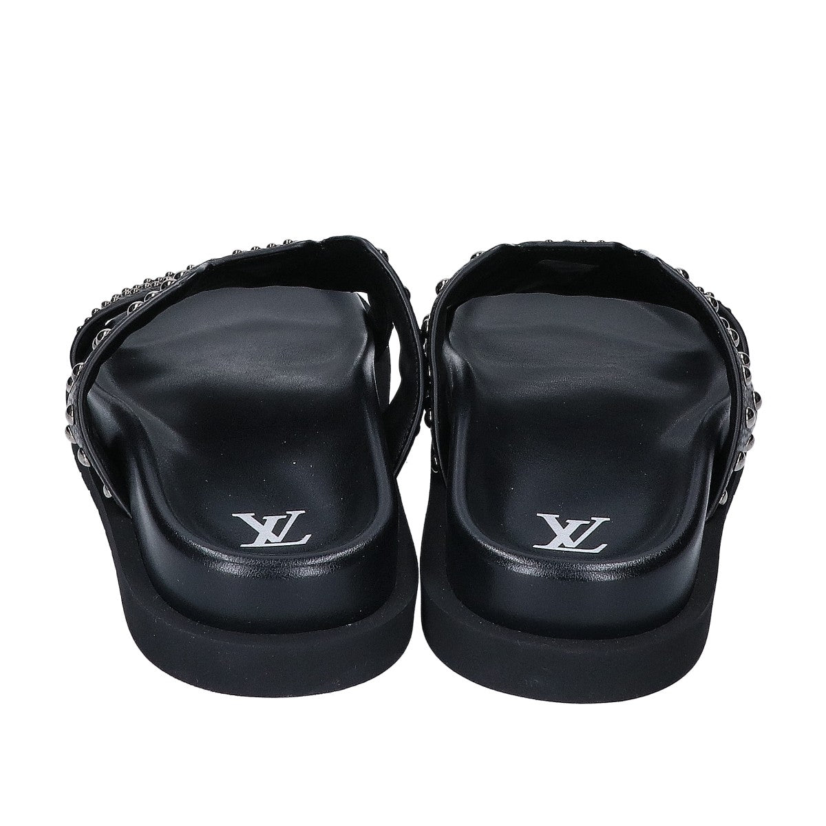LOUIS VUITTON 23 LV Oasis Studded Leather Sandals Size UK 8