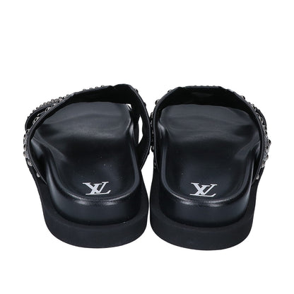 LOUIS VUITTON 23 LV Oasis Studded Leather Sandals Size UK 8