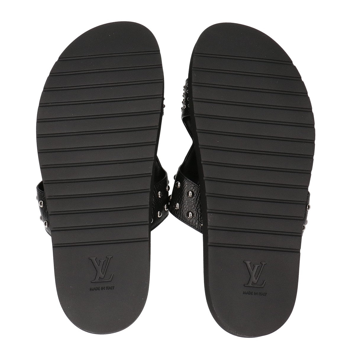 LOUIS VUITTON 23 LV Oasis Studded Leather Sandals Size UK 8