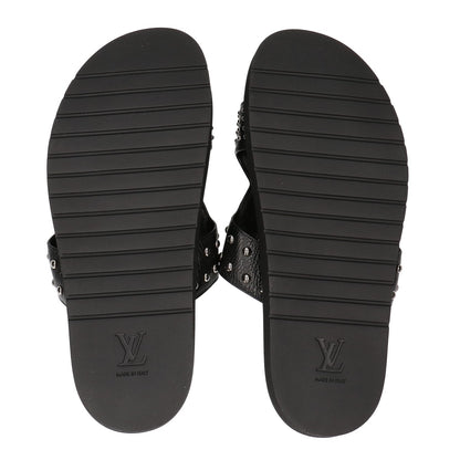LOUIS VUITTON 23 LV Oasis Studded Leather Sandals Size UK 8
