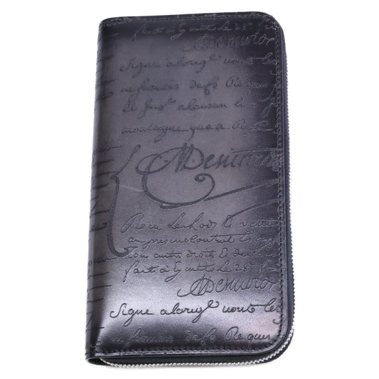 BERLUTI Venezia Calf Leather Itauba Long Wallet