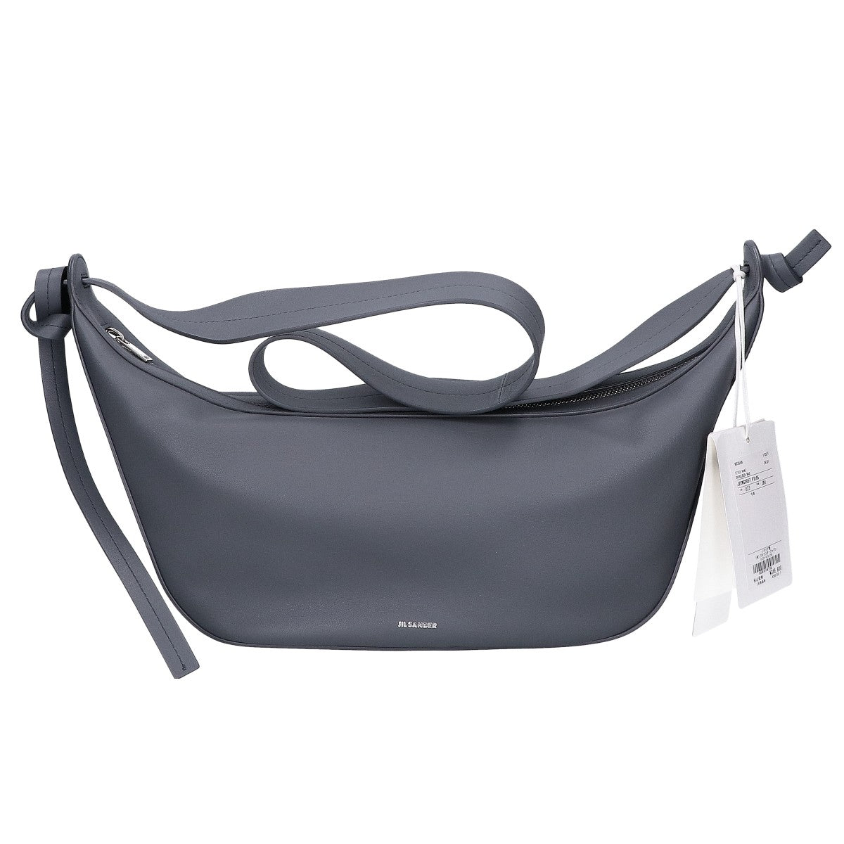 JILSANDER 25SS KNOT CROSSBODY MD Calfskin Shoulder Bag Gray