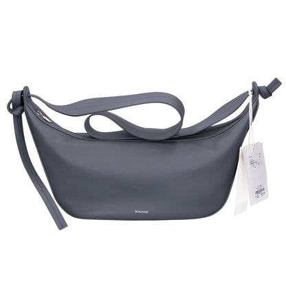 JILSANDER 25SS KNOT CROSSBODY MD Calfskin Shoulder Bag Gray