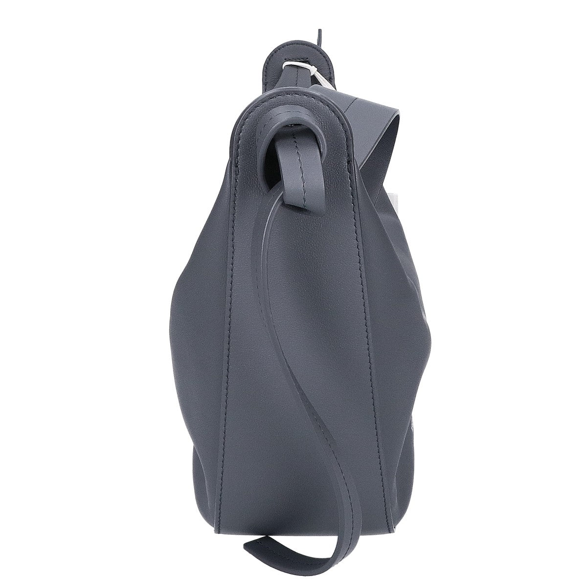 JILSANDER 25SS KNOT CROSSBODY MD Calfskin Shoulder Bag Gray