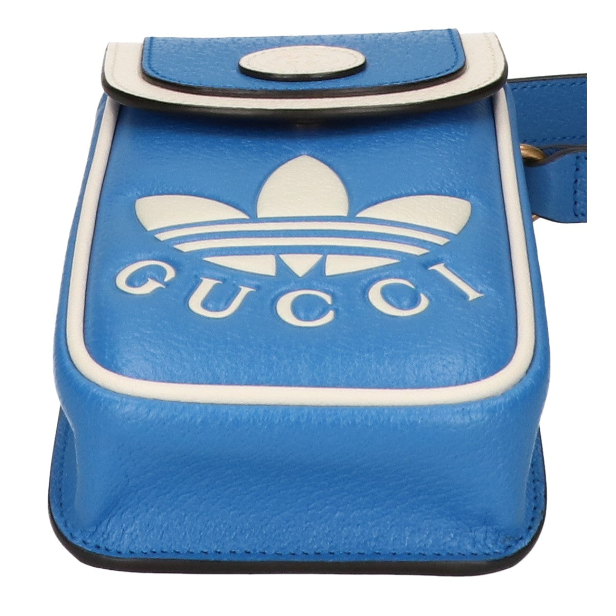 GUCCI x adidas Trefoil Mini Shoulder Bag Blue/White