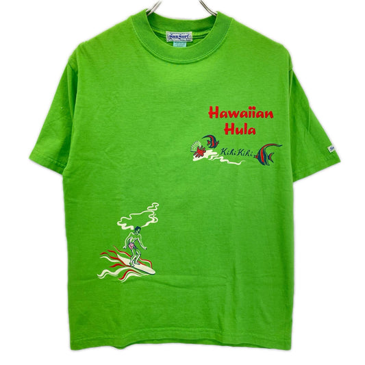 SUN SURF USA Hula Print Short Sleeve T-Shirt Size S