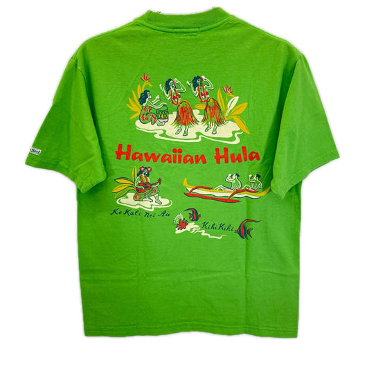 SUN SURF USA Hula Print Short Sleeve T-Shirt Size S