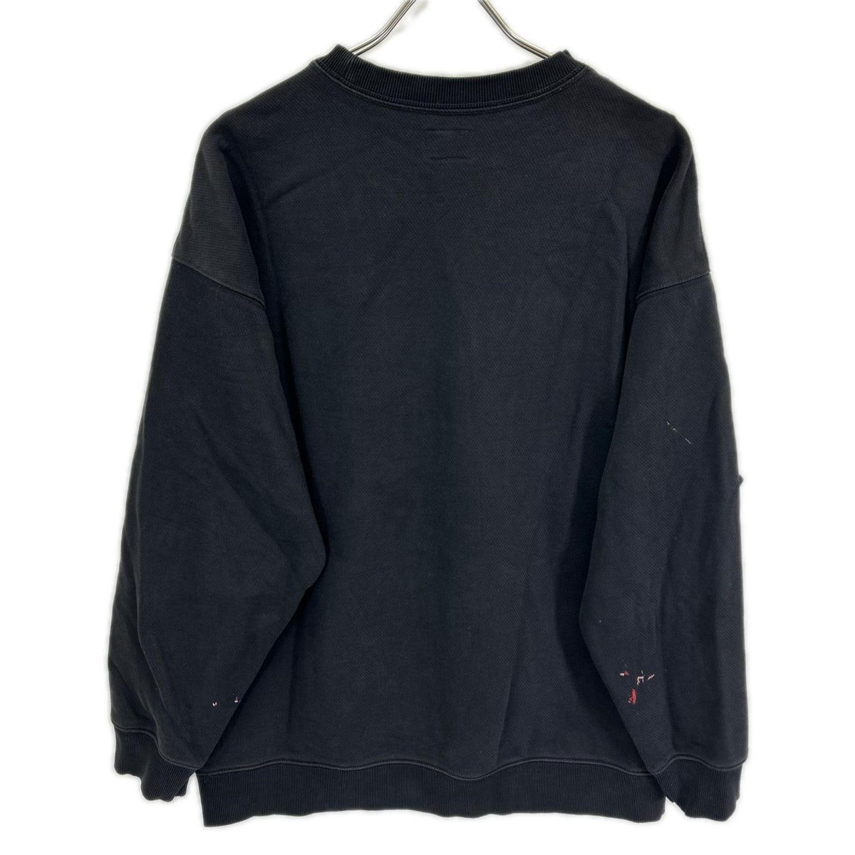 EVISU Black Multi-Pockets Seagull Loose Sweatshirt Size M
