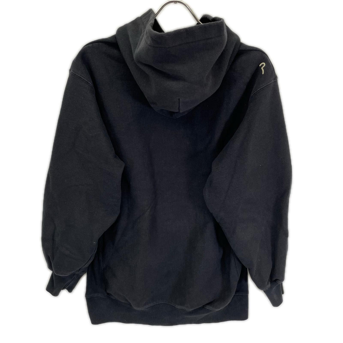 EVISU Black Seagull Face Print Pullover Hoodie Size 40
