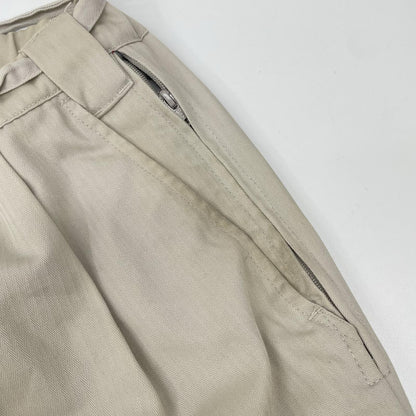 TIGHTBOOTH Beige Herringbone Belted Pants Size L