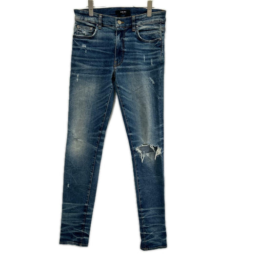 AMIRI Indigo Distressed Skinny Jeans Size 31