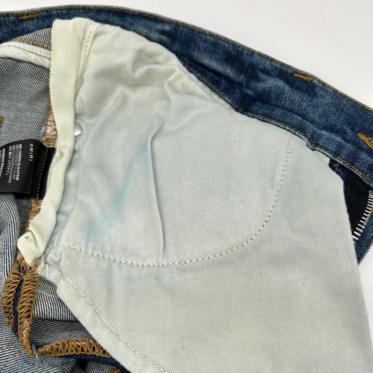 AMIRI Indigo Distressed Skinny Jeans Size 31