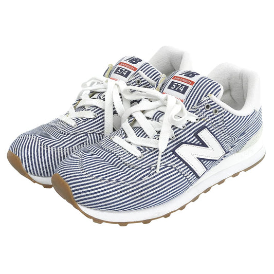 NEW BALANCE ML574YLH Hickory Sneakers White/Navy Size US 9