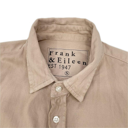 Frank&Eileen Luke Overdyed Denim Shirt Beige Size S