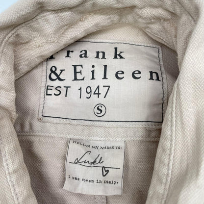 Frank&Eileen Luke Overdyed Denim Shirt Beige Size S
