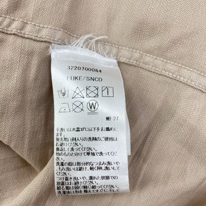 Frank&Eileen Luke Overdyed Denim Shirt Beige Size S