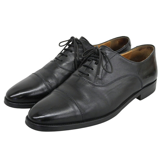 Berwick Boxcalf Straight Tip Black Shoes Size EU 42