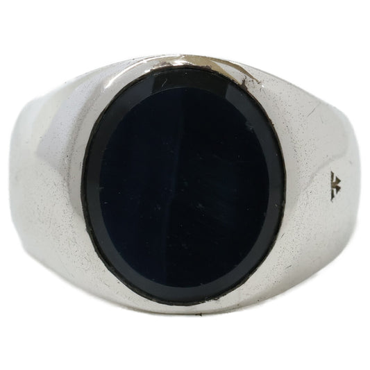 TOMWOOD 925 Silver Kay Ring Blue Hawk Eye Size JP 22