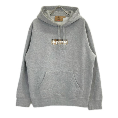 Supreme x BURBERRY Box Logo Nova Check Hoodie Size M