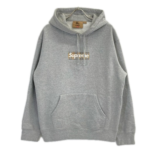 Supreme x BURBERRY Box Logo Nova Check Hoodie Size M