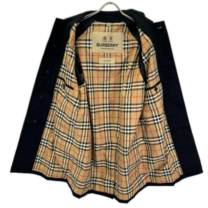 BURBERRY Camden Heritage Nova Check Car Coat Black Size 46