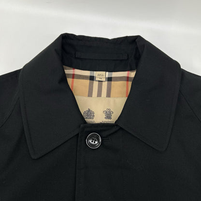 BURBERRY Camden Heritage Nova Check Car Coat Black Size 46