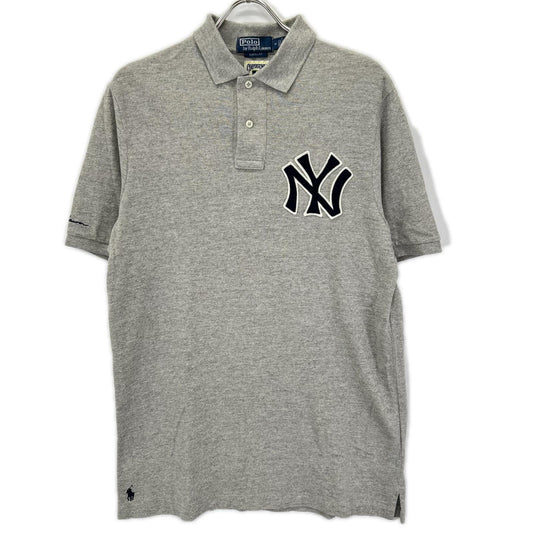 POLObyRalphLauren x MLB Polo Ralph Lauren Yankees Logo Polo Shirt Gray