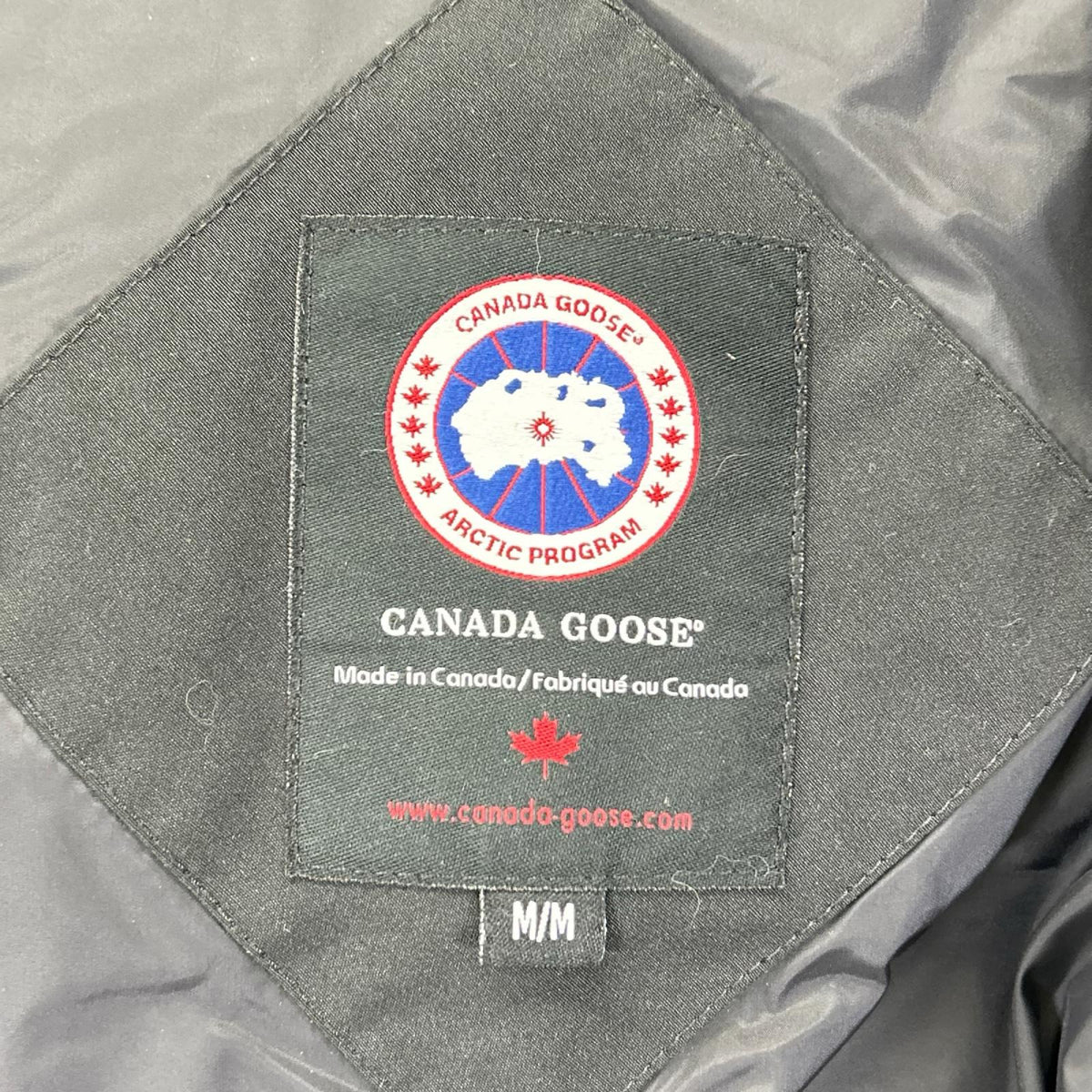CANADA GOOSE Black Hamilton Coyote Fur Down Jacket Size M