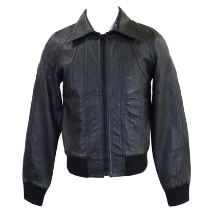 CELINE 2023 Hedi Slimane Lamb Leather Blouson Jacket Size 44