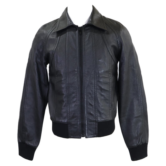 CELINE 2023 Hedi Slimane Lamb Leather Blouson Jacket Size 44