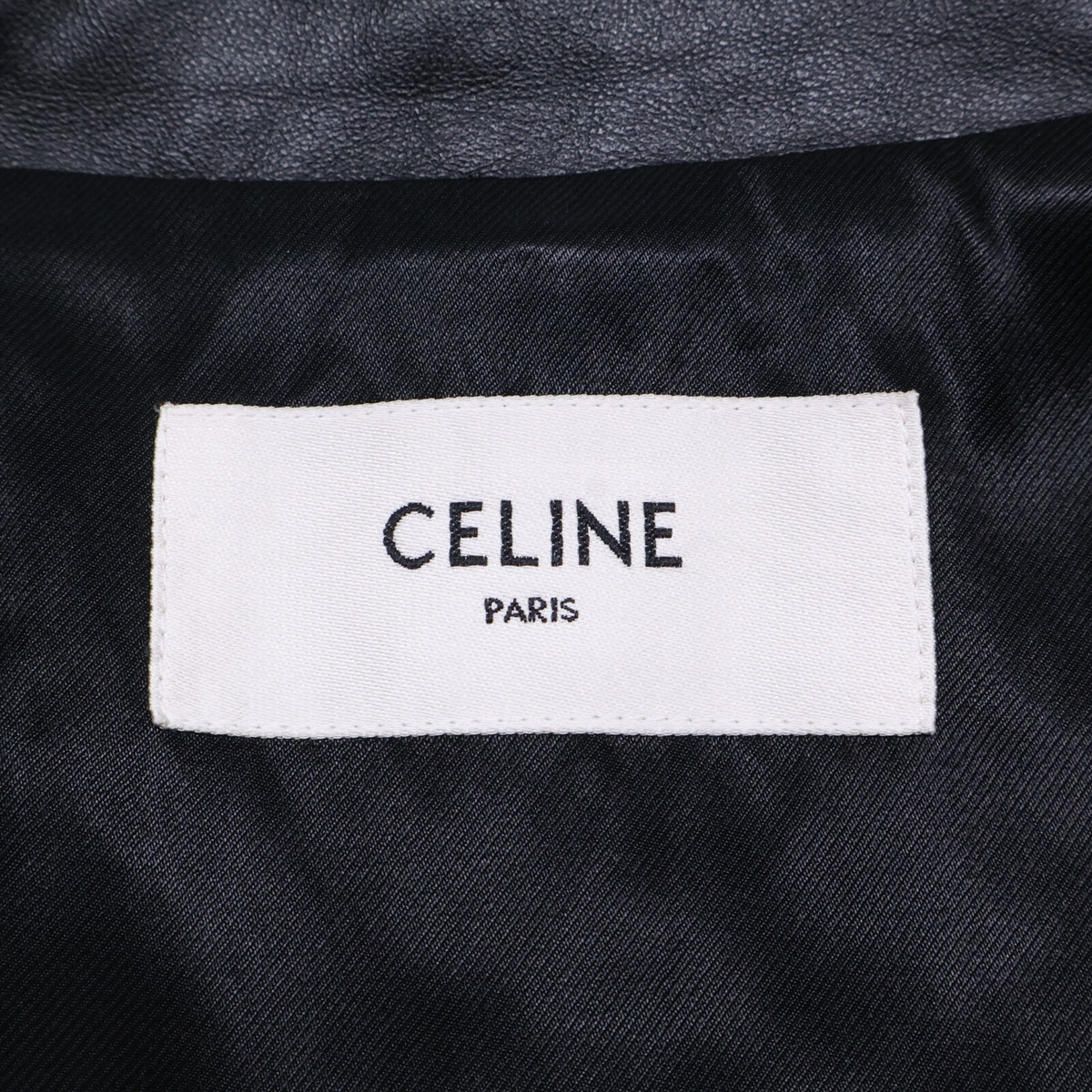 CELINE 2023 Hedi Slimane Lamb Leather Blouson Jacket Size 44