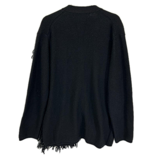 COMMEdesGARCONS HOMME PLUS 23' Fringe Cardigan Wool Size M