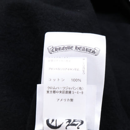 Chrome hearts Vertical Logo Zip Up Hoodie Black Size L