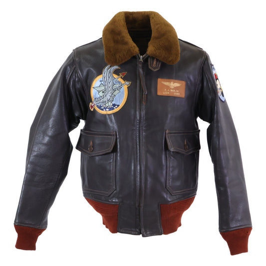 BUZZ RICKSON'S Goatskin Custom G-1 Jacket Brown Size 38