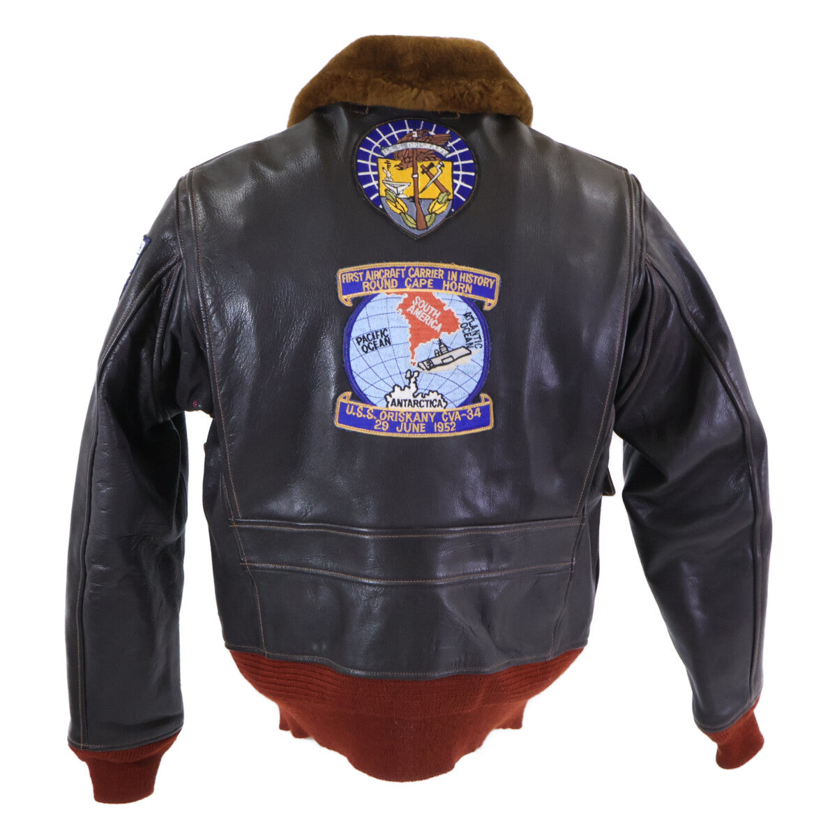 BUZZ RICKSON'S Goatskin Custom G-1 Jacket Brown Size 38