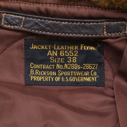BUZZ RICKSON'S Goatskin Custom G-1 Jacket Brown Size 38
