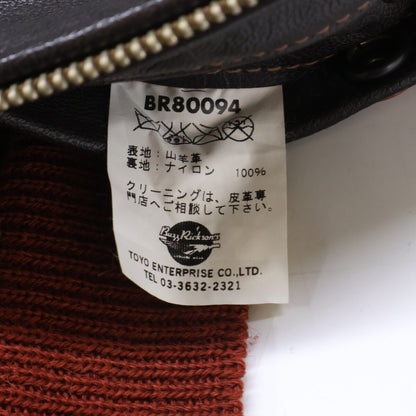 BUZZ RICKSON'S Goatskin Custom G-1 Jacket Brown Size 38