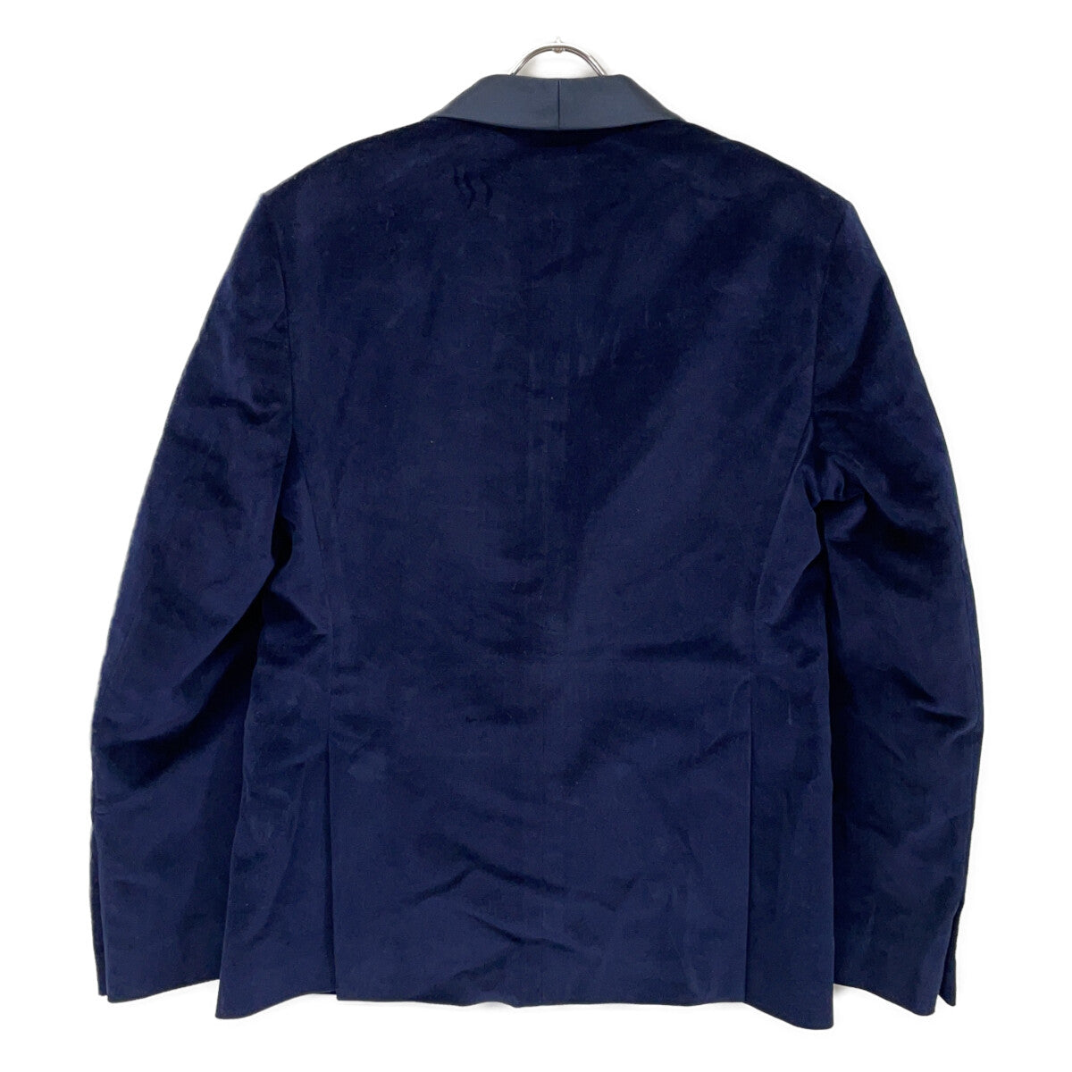 BAGNOLI Navy Satin Velour Side Vent Blazer Size 50