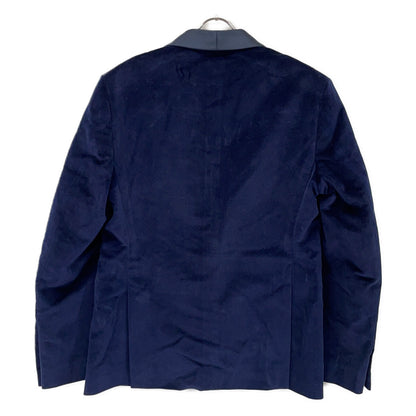 BAGNOLI Navy Satin Velour Side Vent Blazer Size 50