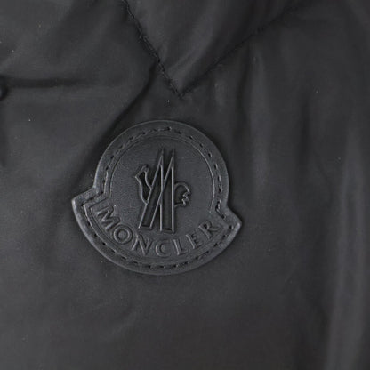 MONCLER LEO Sheepskin Trim Boa Down Jacket Black Size 1