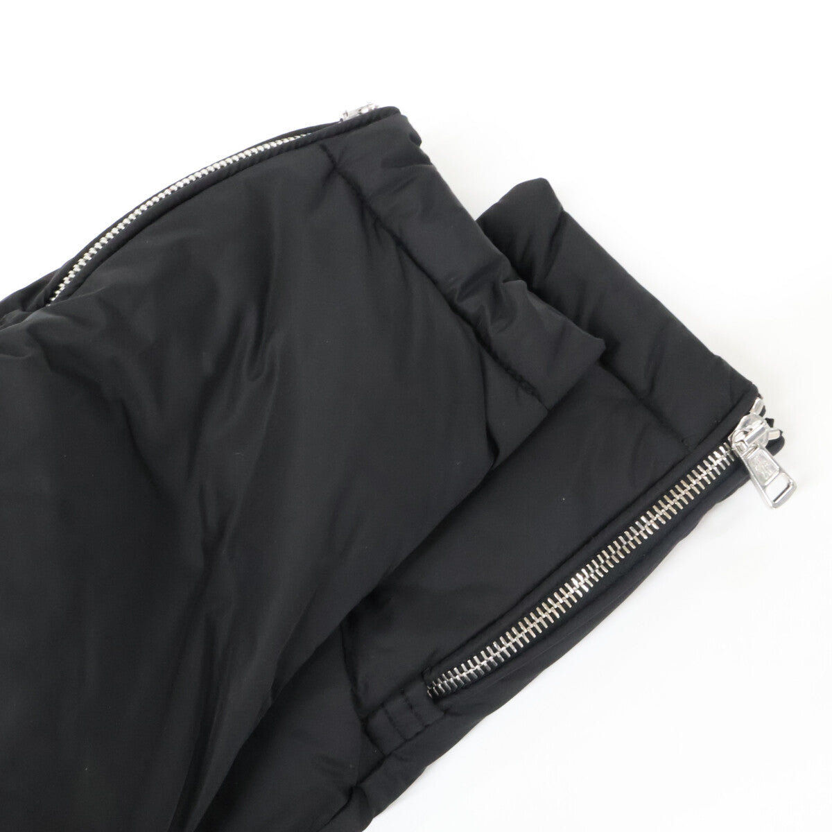 MONCLER LEO Sheepskin Trim Boa Down Jacket Black Size 1