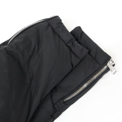 MONCLER LEO Sheepskin Trim Boa Down Jacket Black Size 1