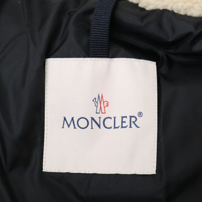 MONCLER LEO Sheepskin Trim Boa Down Jacket Black Size 1