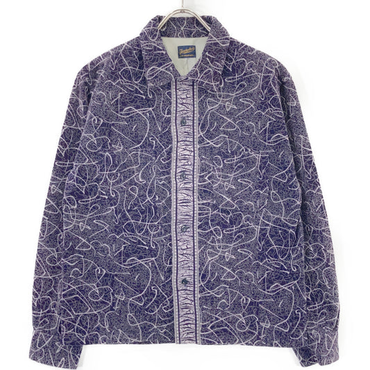 TENDERLOIN Purple Corduroy Patterned Sleeve Shirt Size XS