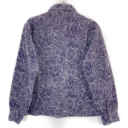 TENDERLOIN Purple Corduroy Patterned Sleeve Shirt Size XS