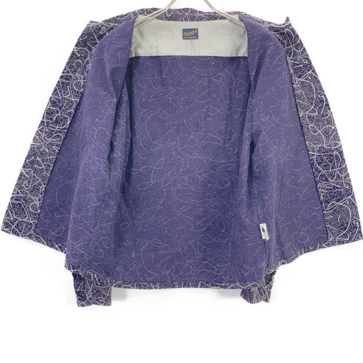 TENDERLOIN Purple Corduroy Patterned Sleeve Shirt Size XS