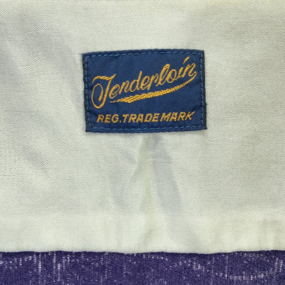 TENDERLOIN Purple Corduroy Patterned Sleeve Shirt Size XS