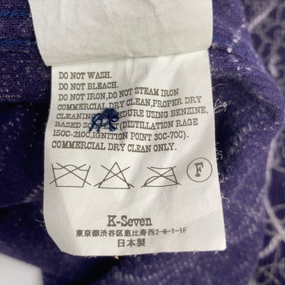 TENDERLOIN Purple Corduroy Patterned Sleeve Shirt Size XS